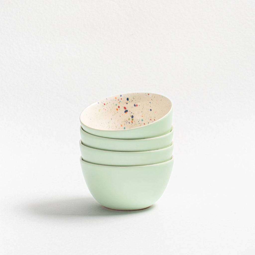 Breeze Party In Stoneware Bowl 16cm Green