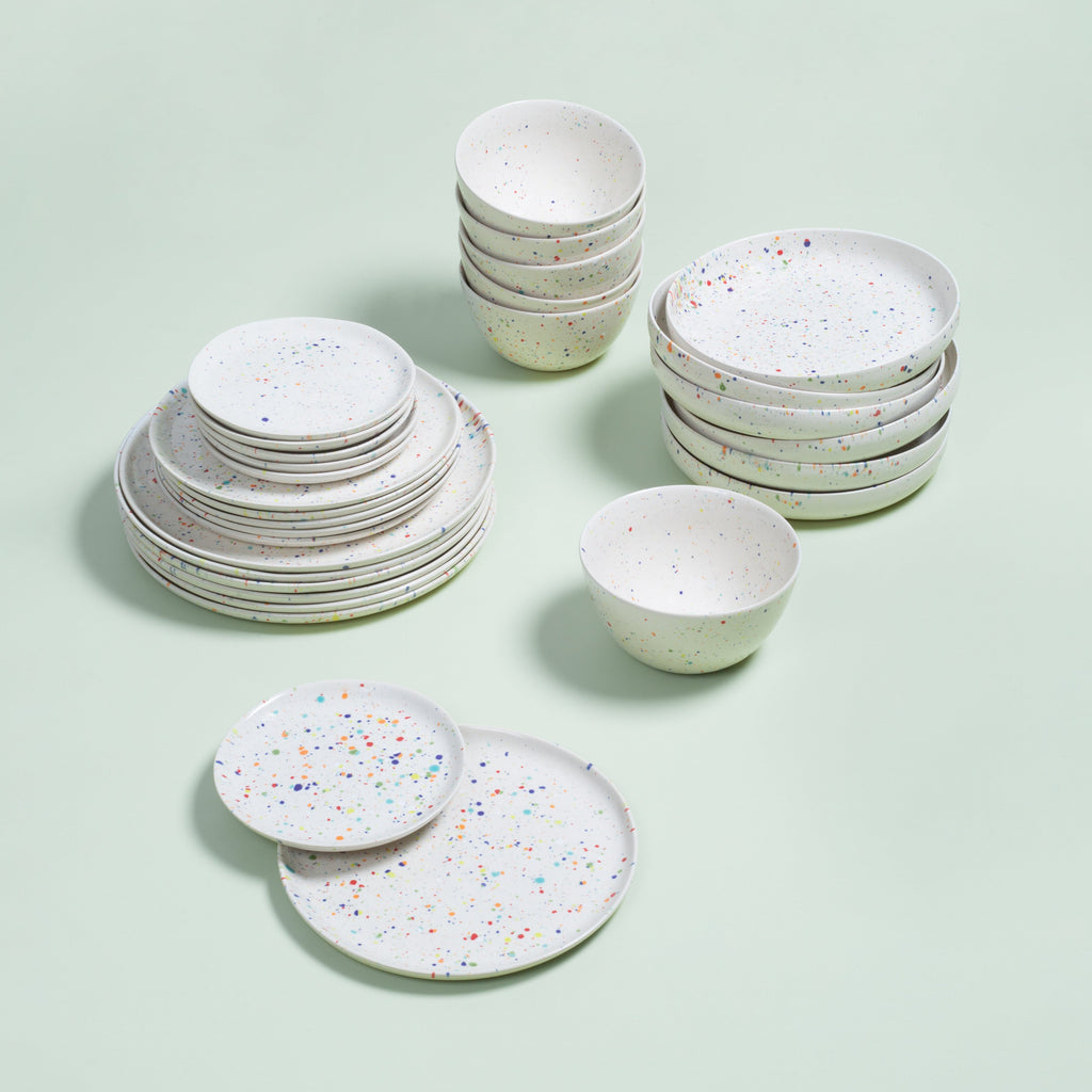 New Party Stoneware Set 30 Pieces White