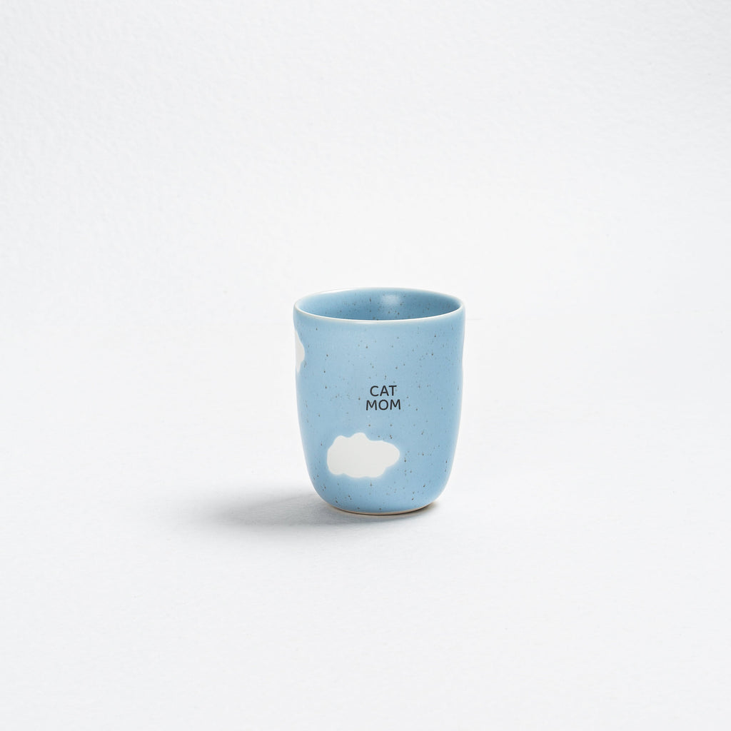 Cloud Medium Cup 220ml Cat Mom & Dad 2 Pieces Set - Egg Back Home