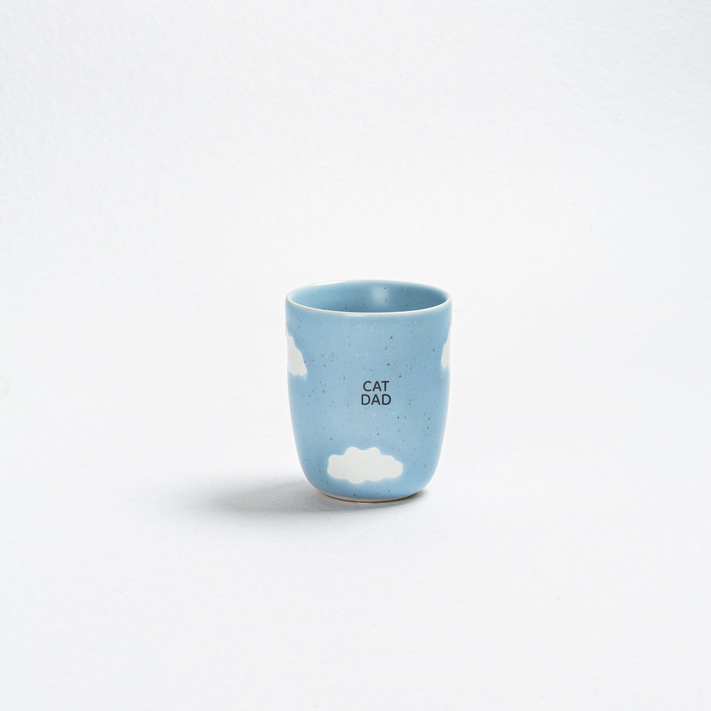 Cloud Medium Cup 220ml Cat Mom & Dad 2 Pieces Set - Egg Back Home
