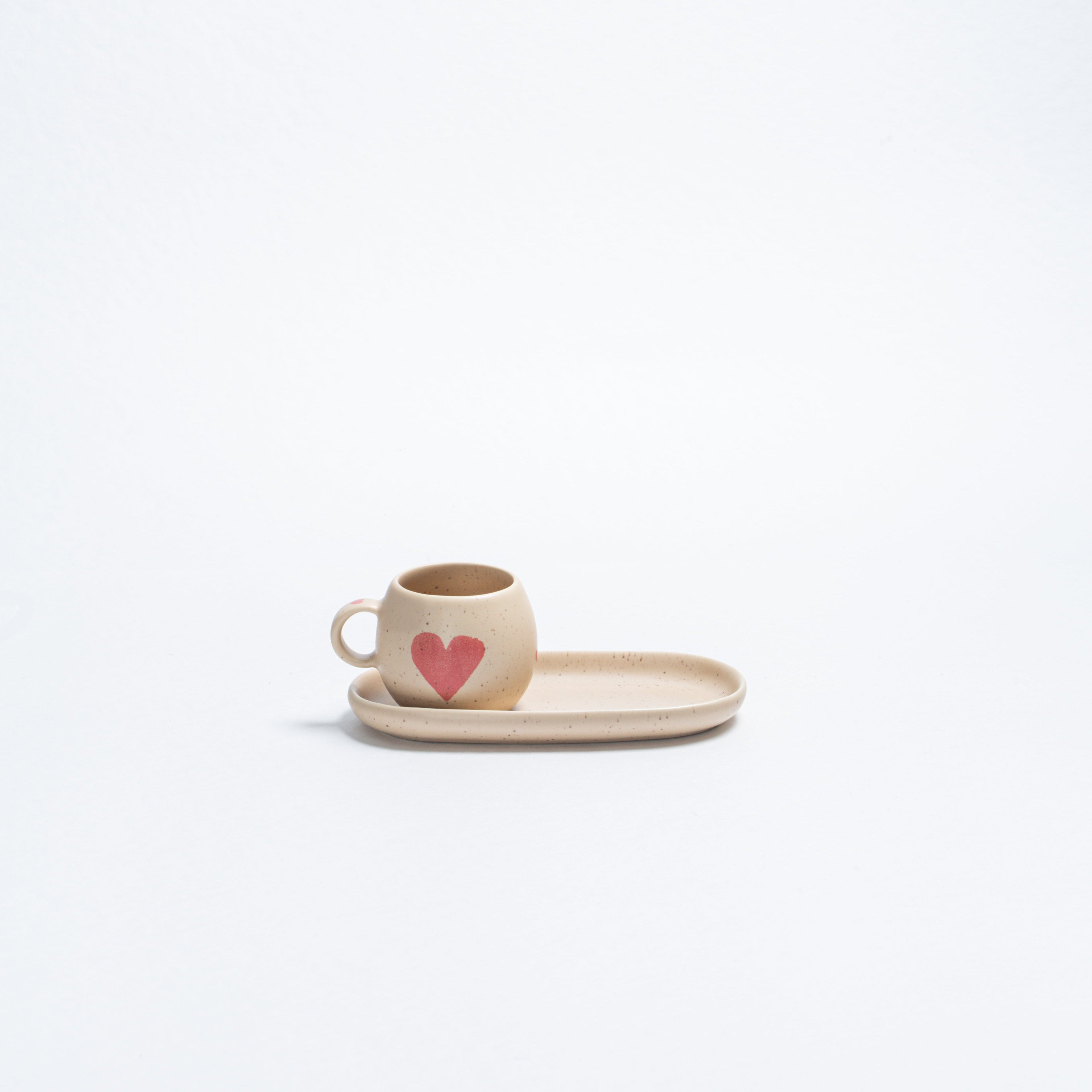 Cozy Hearts Coffee For Two Stoneware Limited Edition