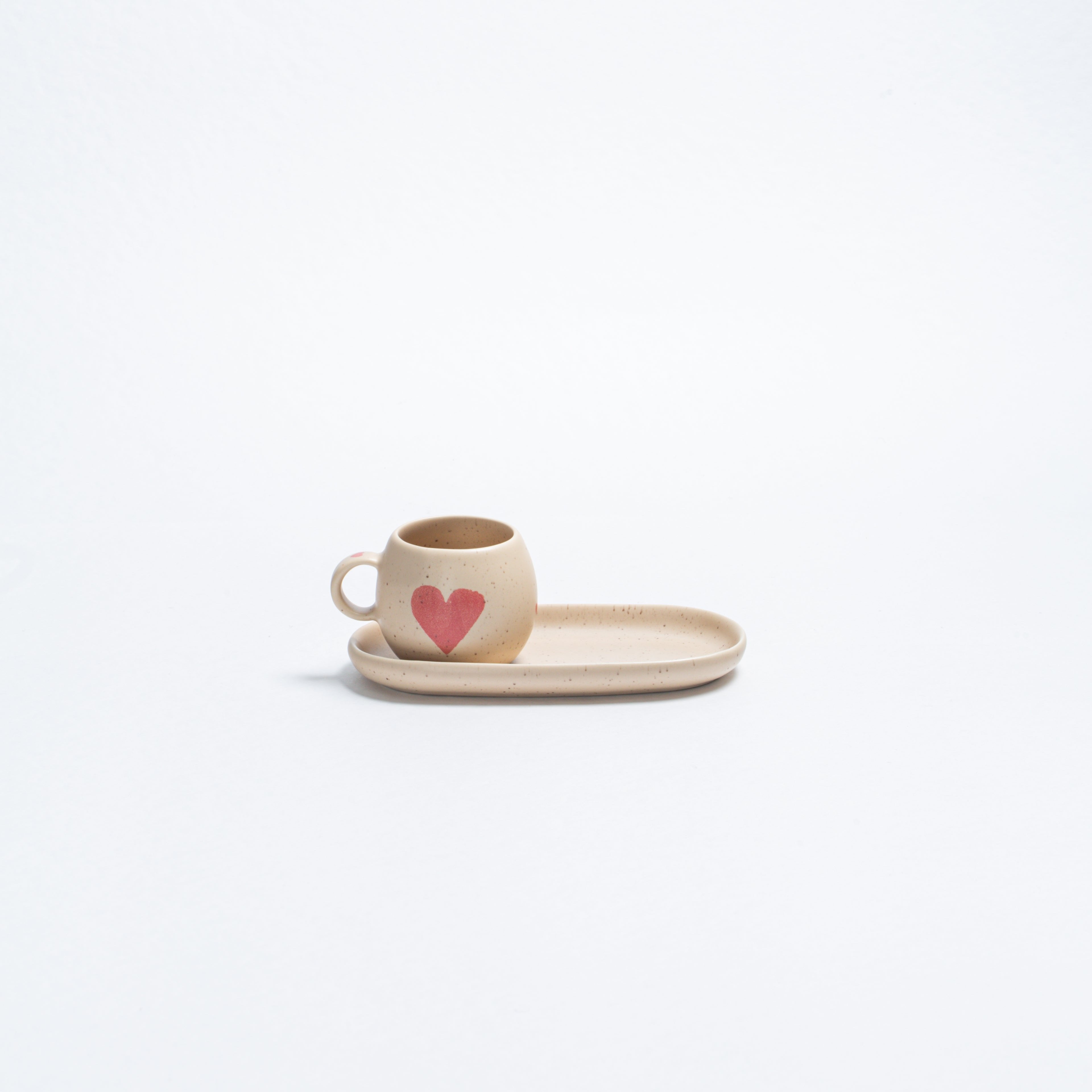 Cozy Hearts Stoneware Mini Tray Limited Edition