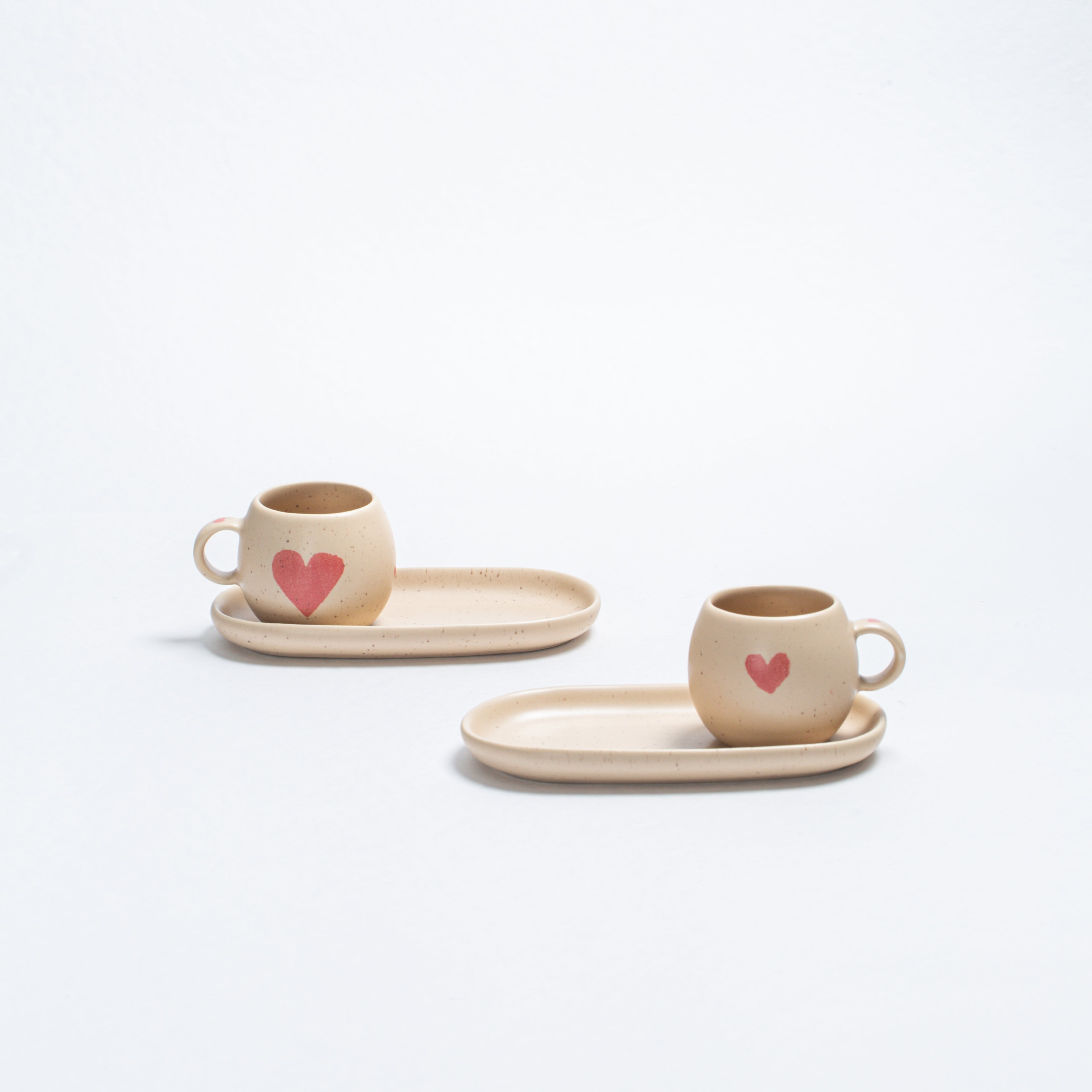 Cozy Hearts Coffee For Two Stoneware Limited Edition