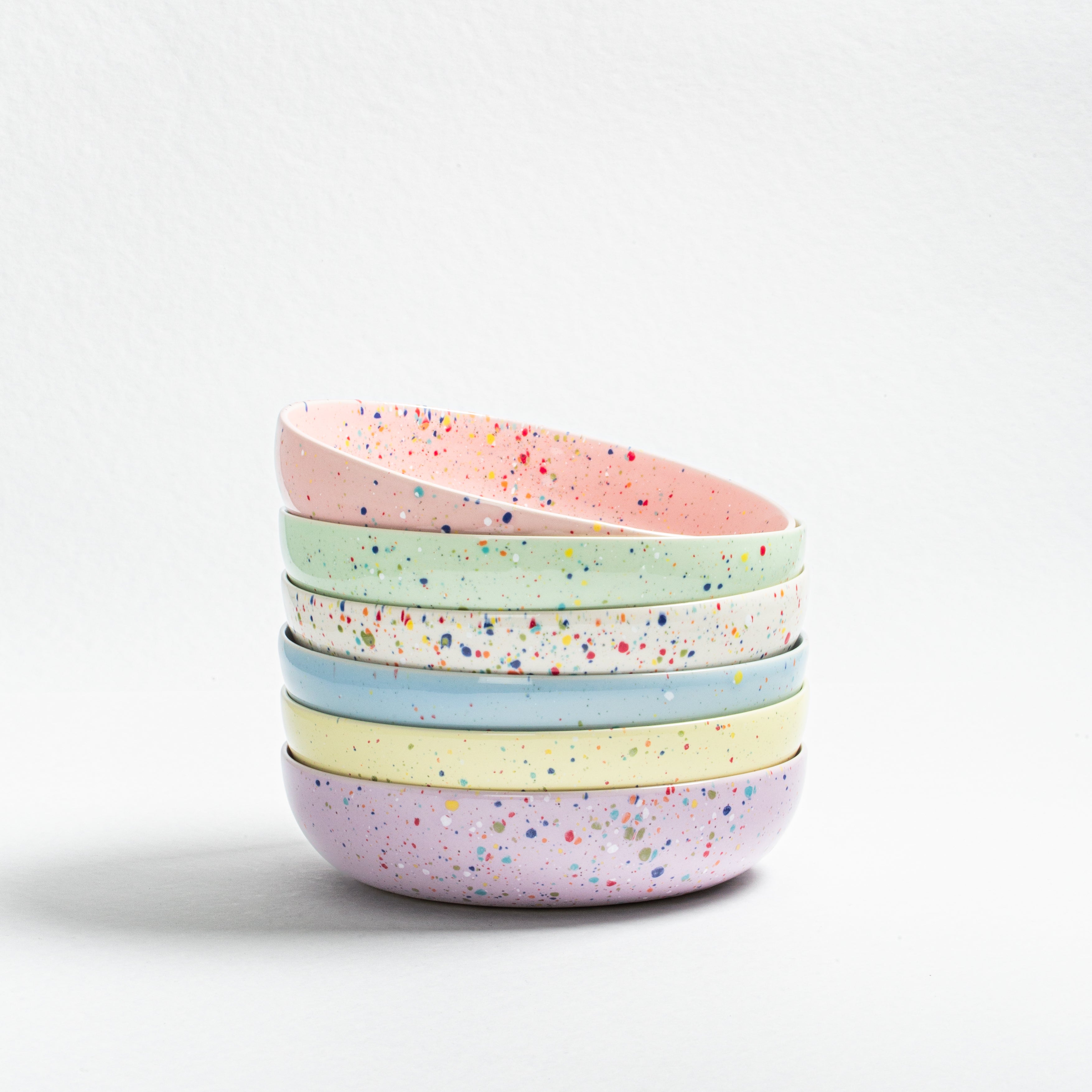 New Party Pasta Plate 21cm Mix 6 Pieces
