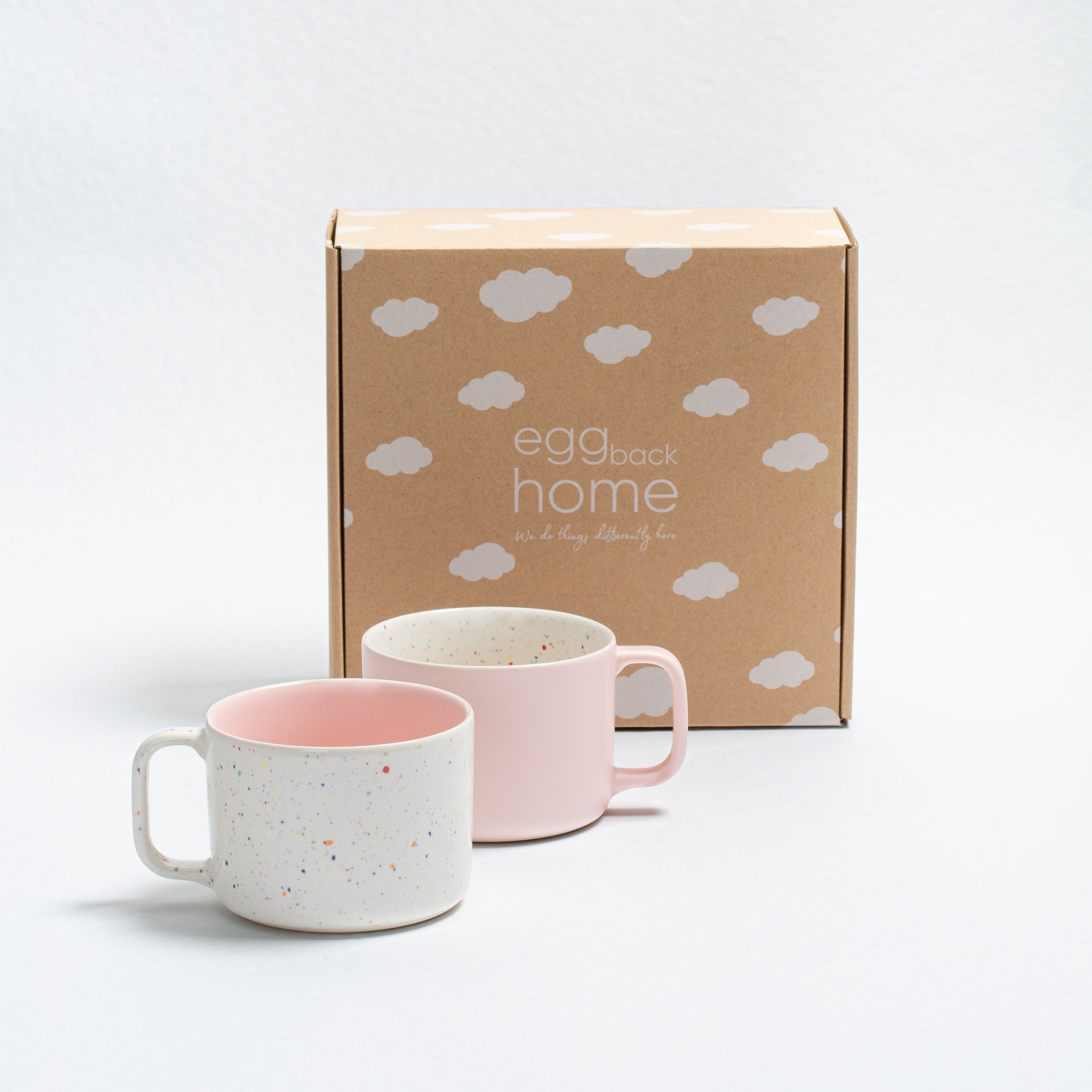 Breeze Party In/Out Stoneware Duo Set Mug 450ml Pink