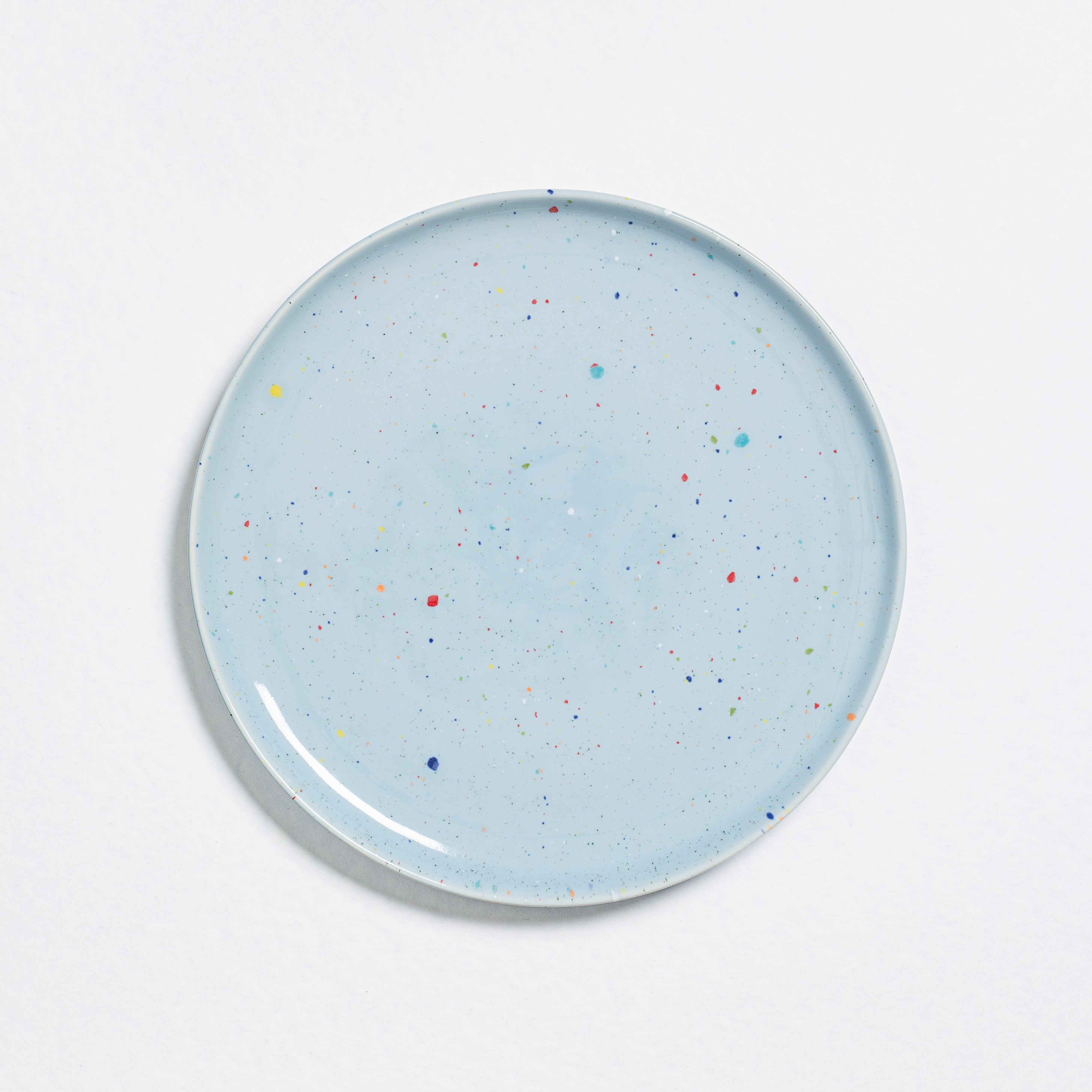 New Party Low Pasta Plate 23cm Soft Blue