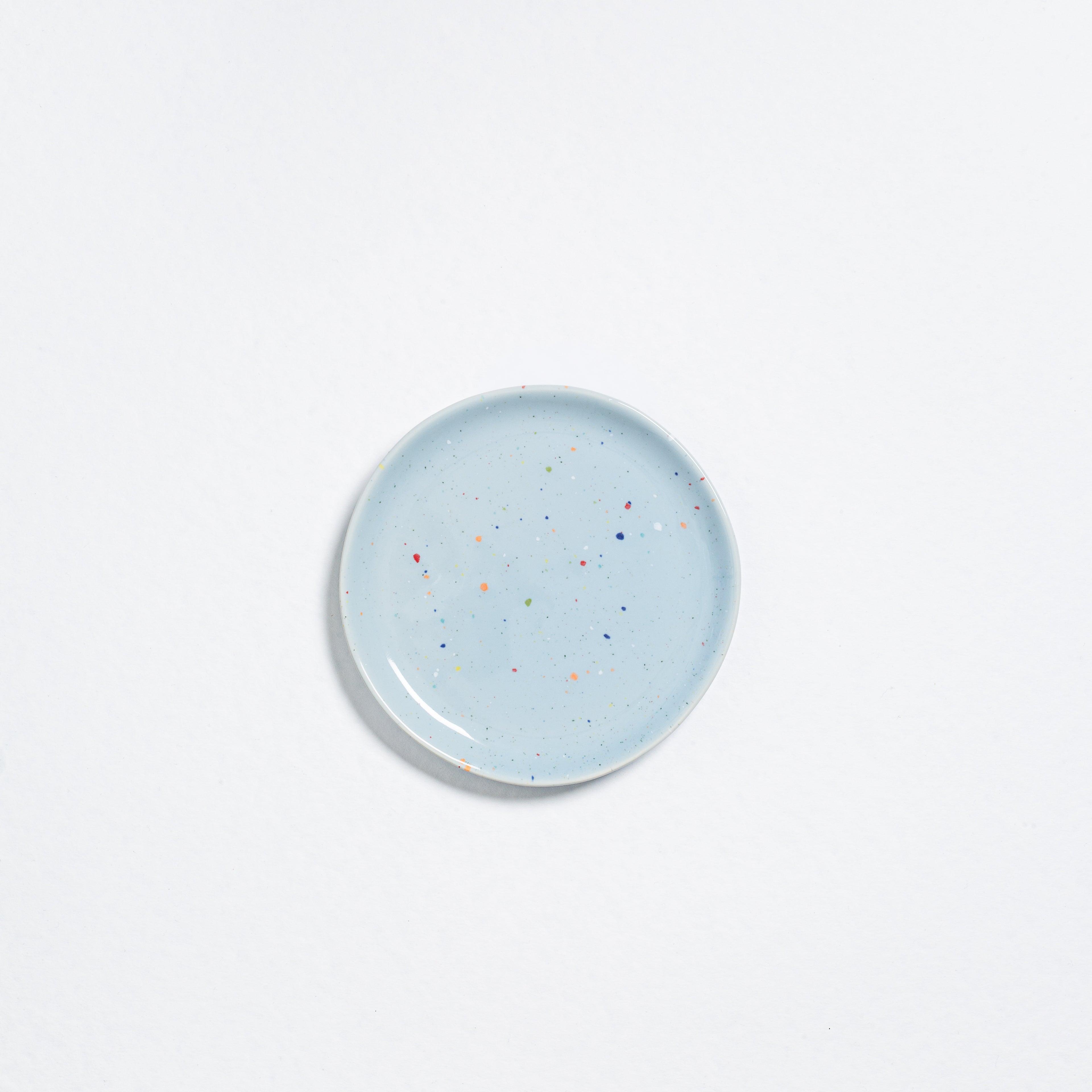 New Party Bread Plate 17cm Soft Blue