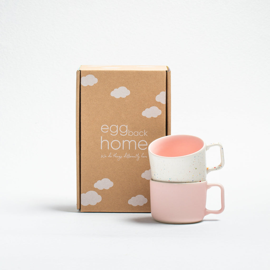 Breeze Party In/Out Stoneware Duo Set Mug 240ml Pink