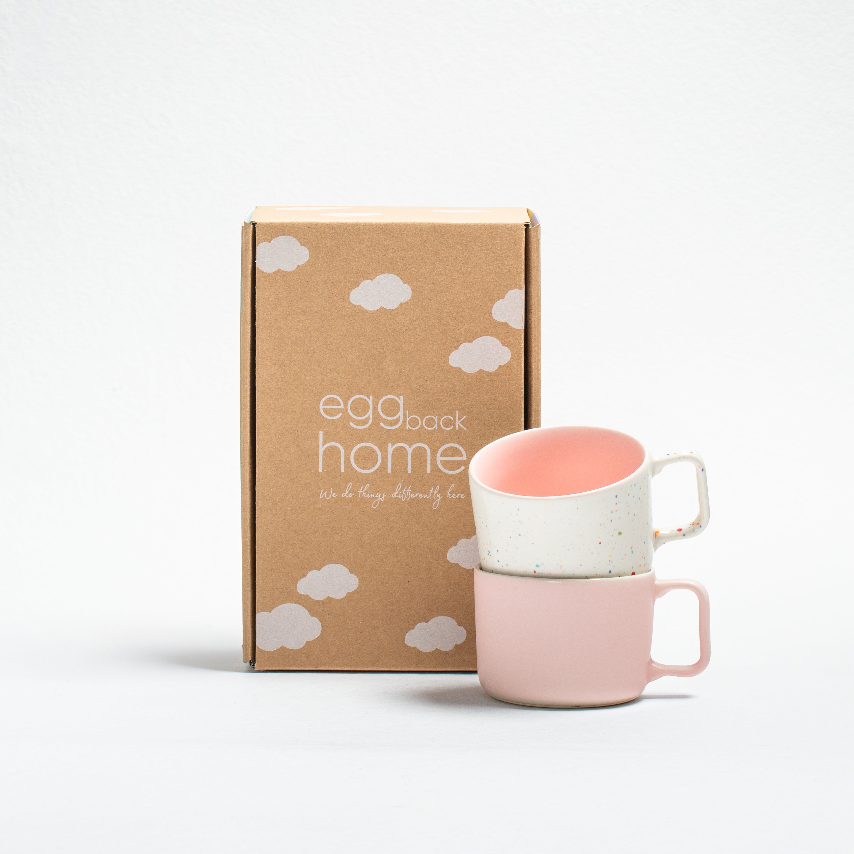 Breeze Party In/Out Stoneware Duo Set Mug 240ml Pink