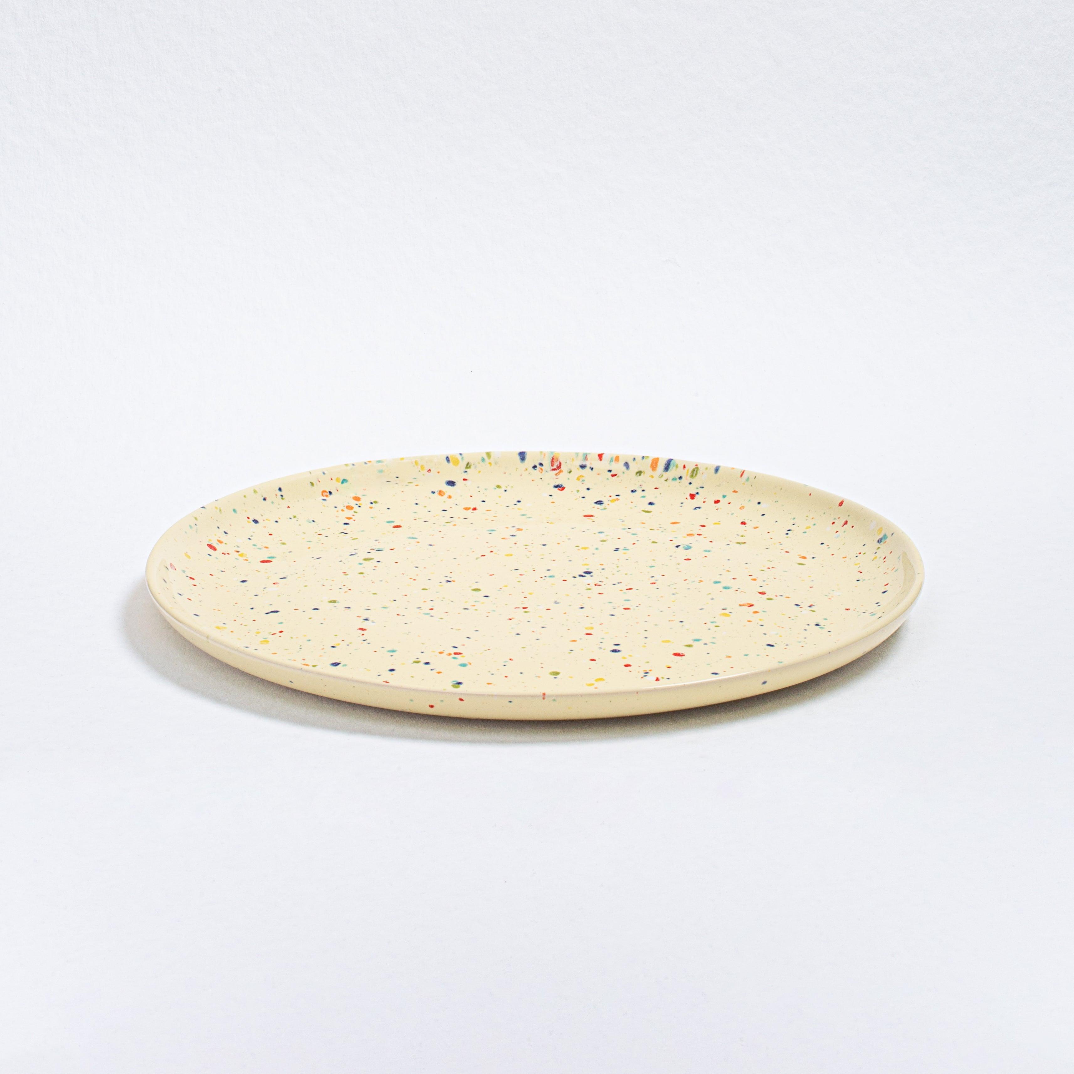New Party Dinner Plate 27cm Yellow - Egg Back Home