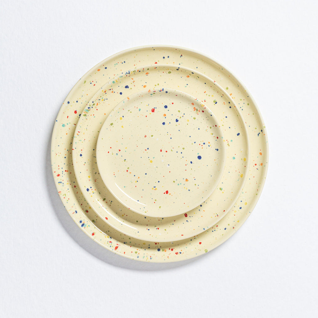 New Party Salad Plate 22cm Yellow - Egg Back Home