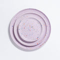 New Party Bread Plate 17cm Lilac
