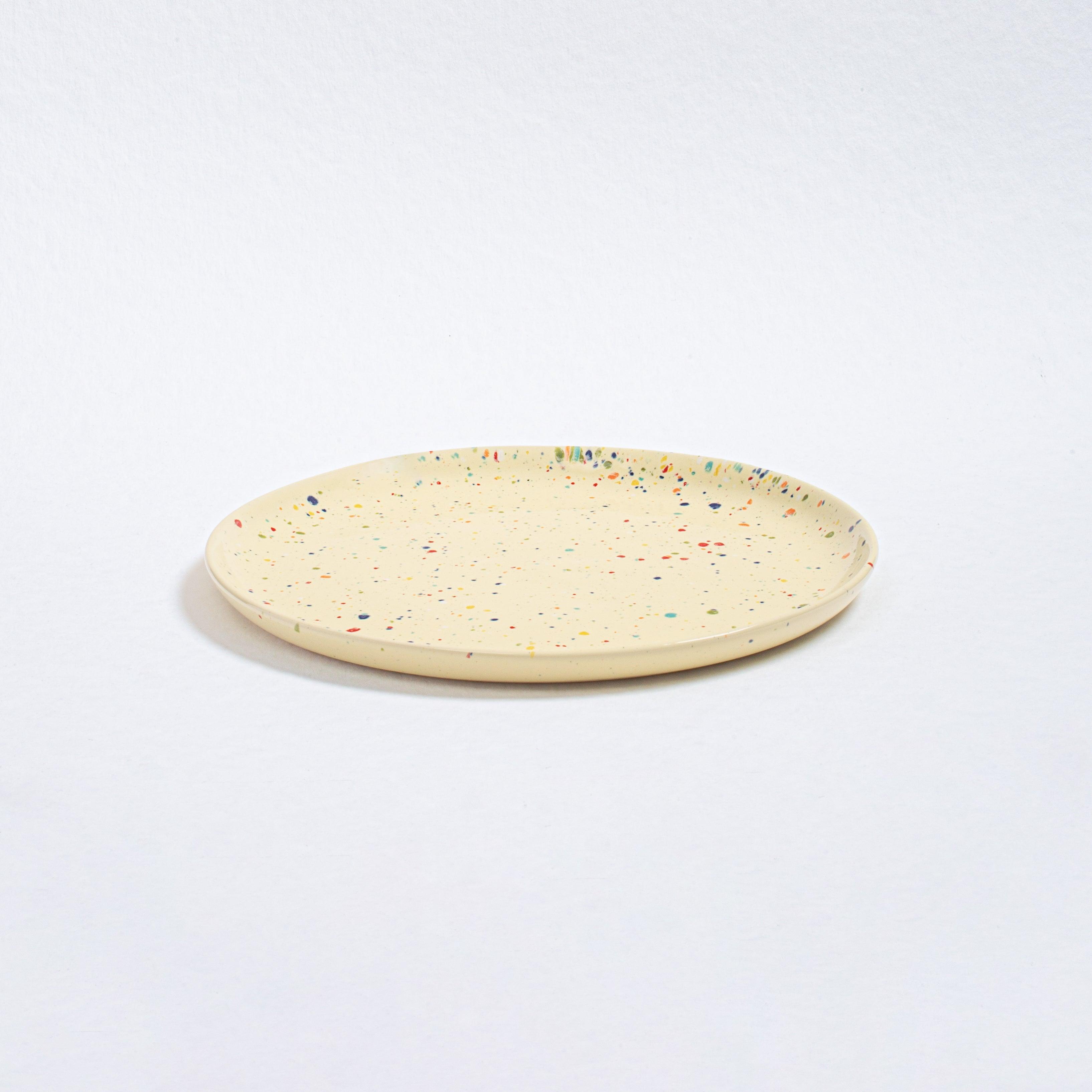 New Party Salad Plate 22cm Yellow - Egg Back Home