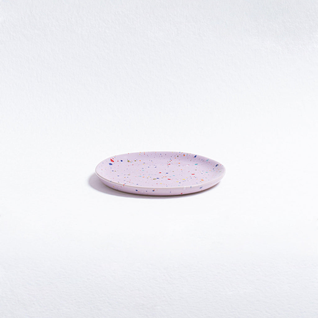 New Party Bread Plate 17cm Lilac