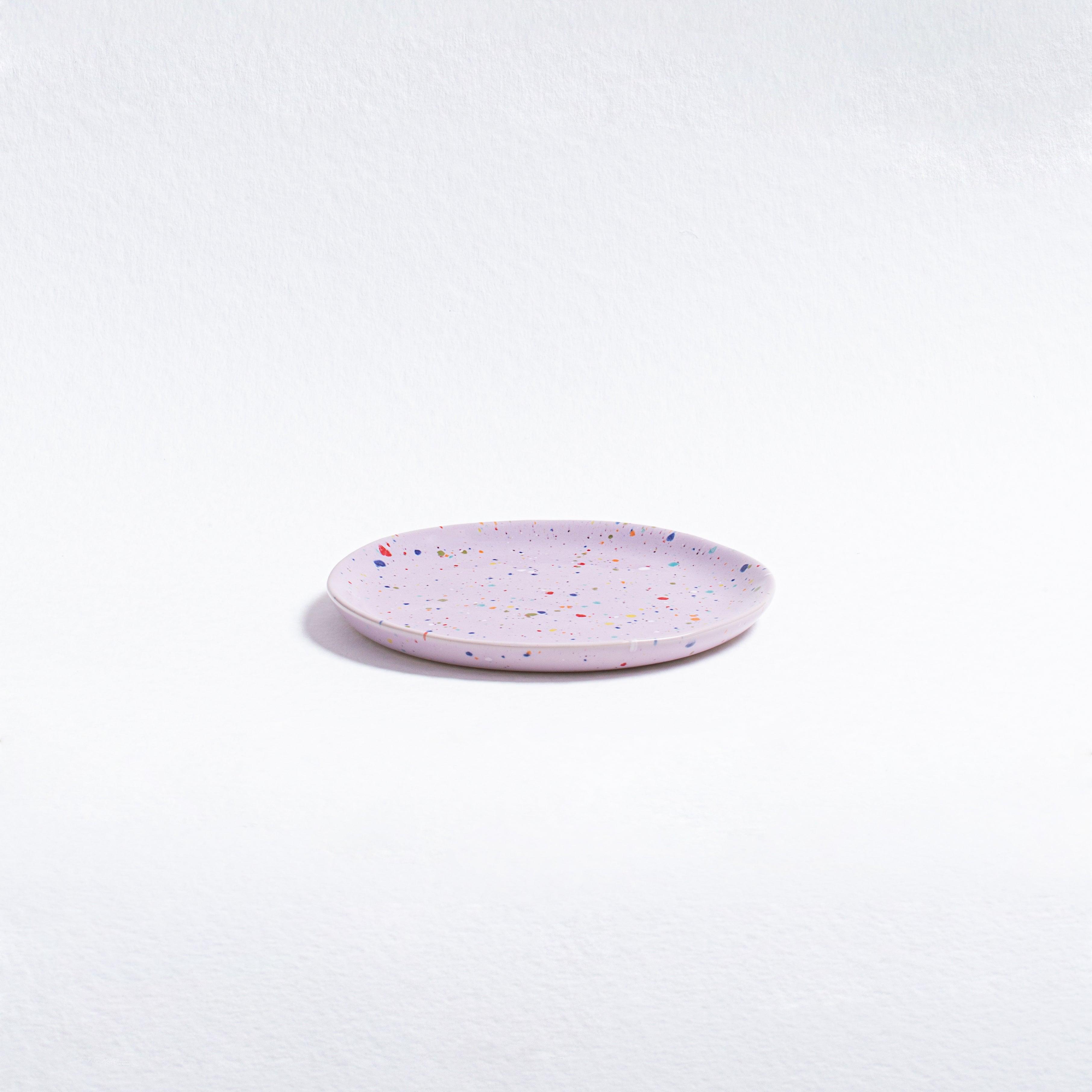 New Party Bread Plate 17cm Lilac