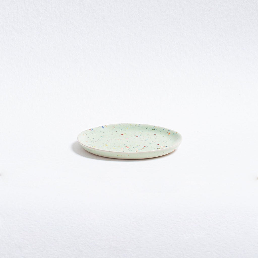 New Party Bread Plate 17cm Green - Egg Back Home