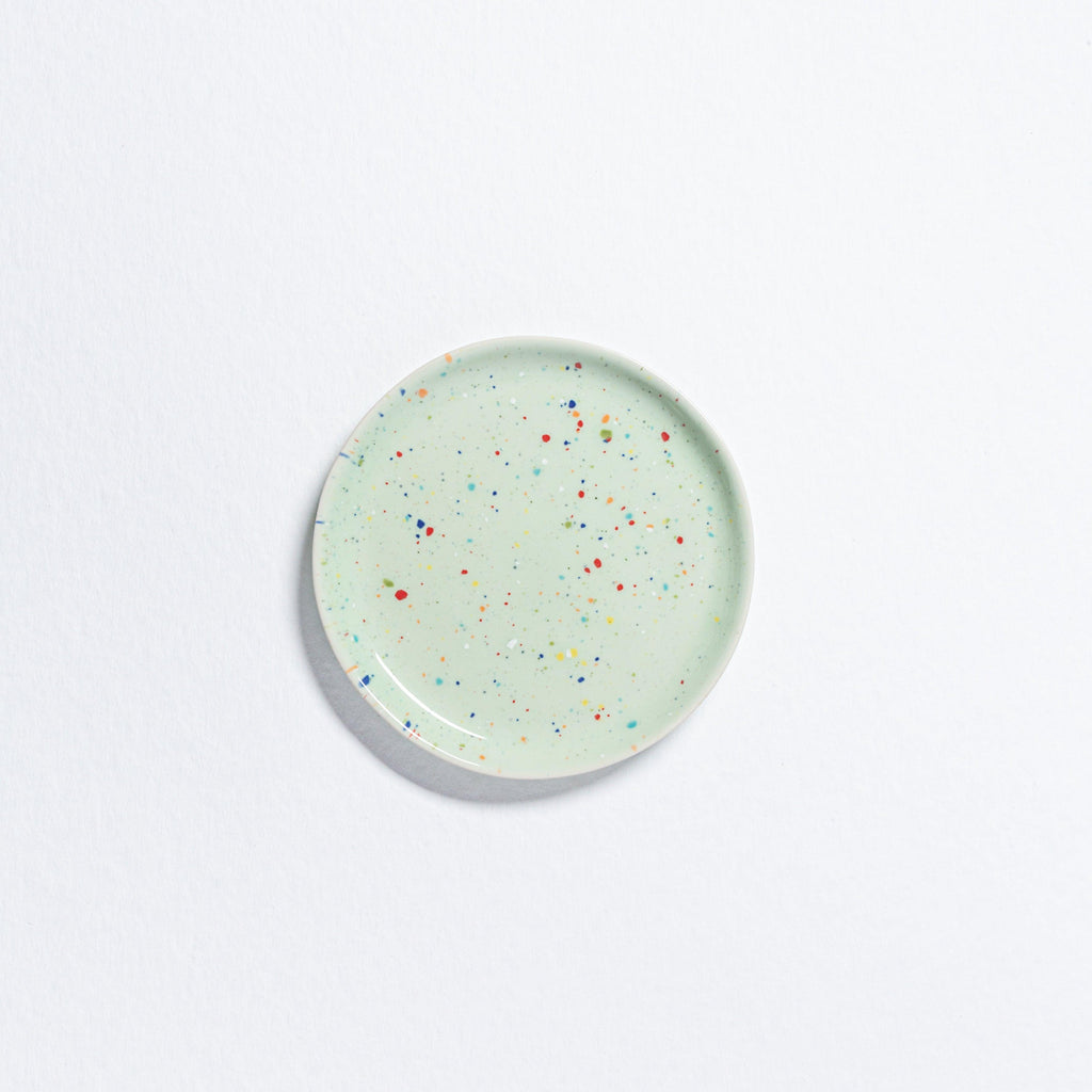 New Party Bread Plate 17cm Green - Egg Back Home