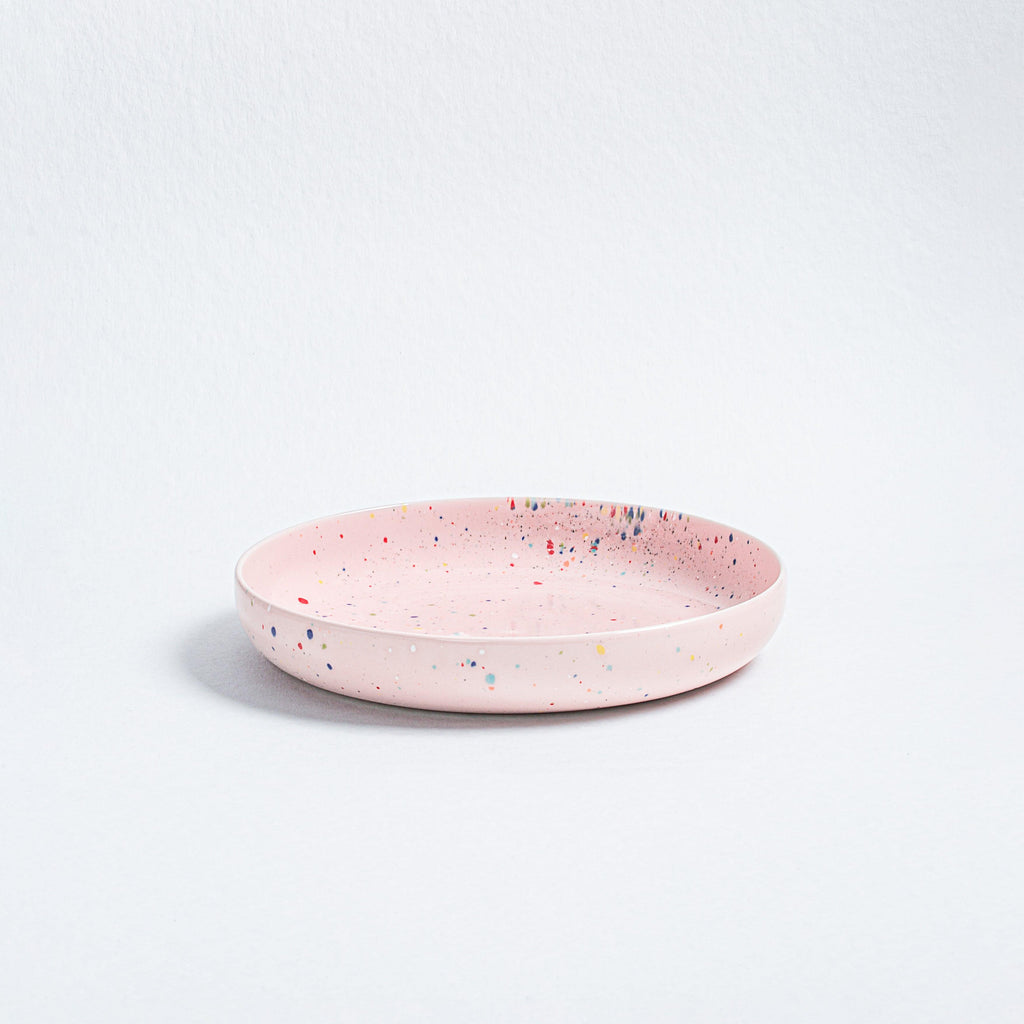 New Party Low Pasta Plate 23cm Pink - Egg Back Home