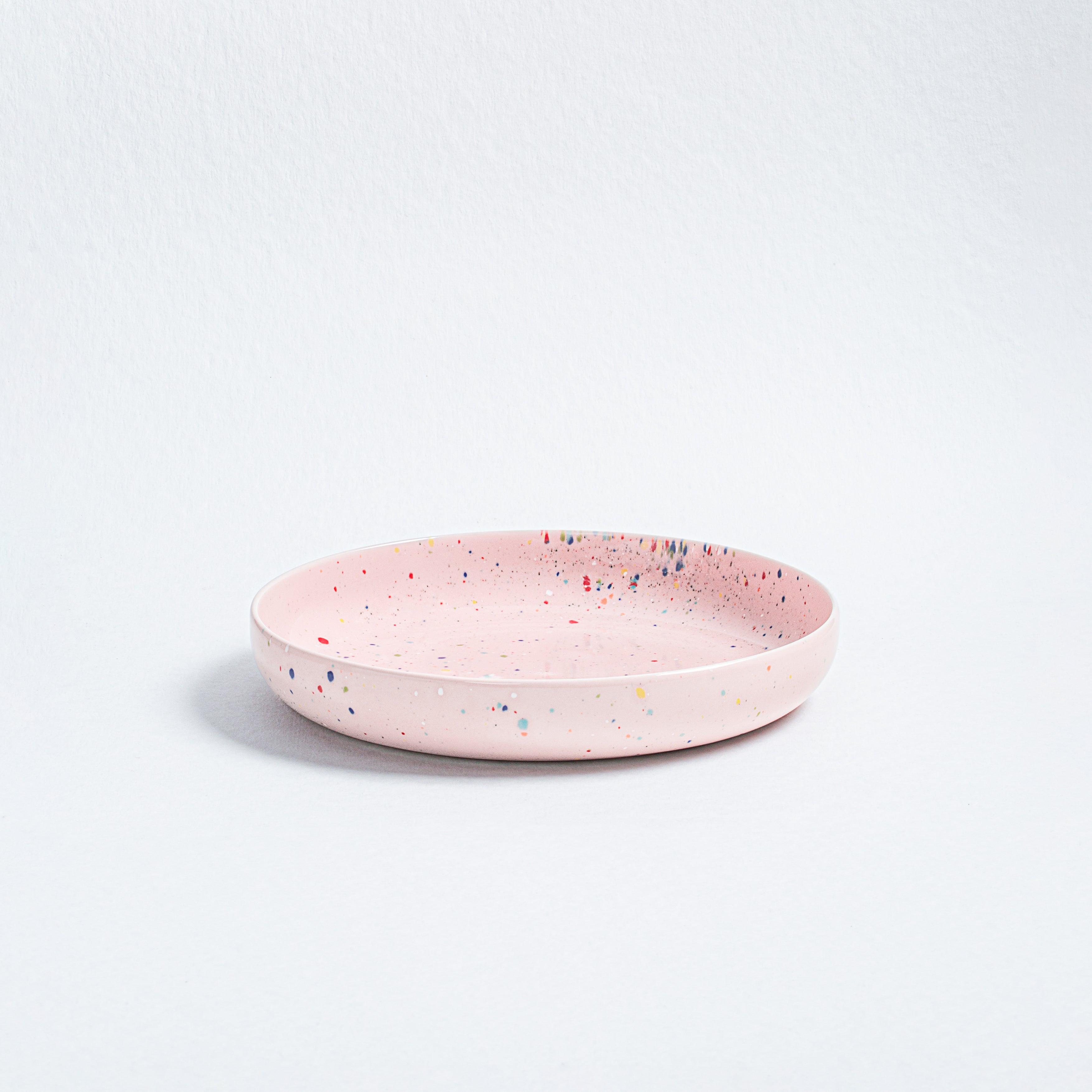 New Party Low Pasta Plate 23cm Pink - Egg Back Home