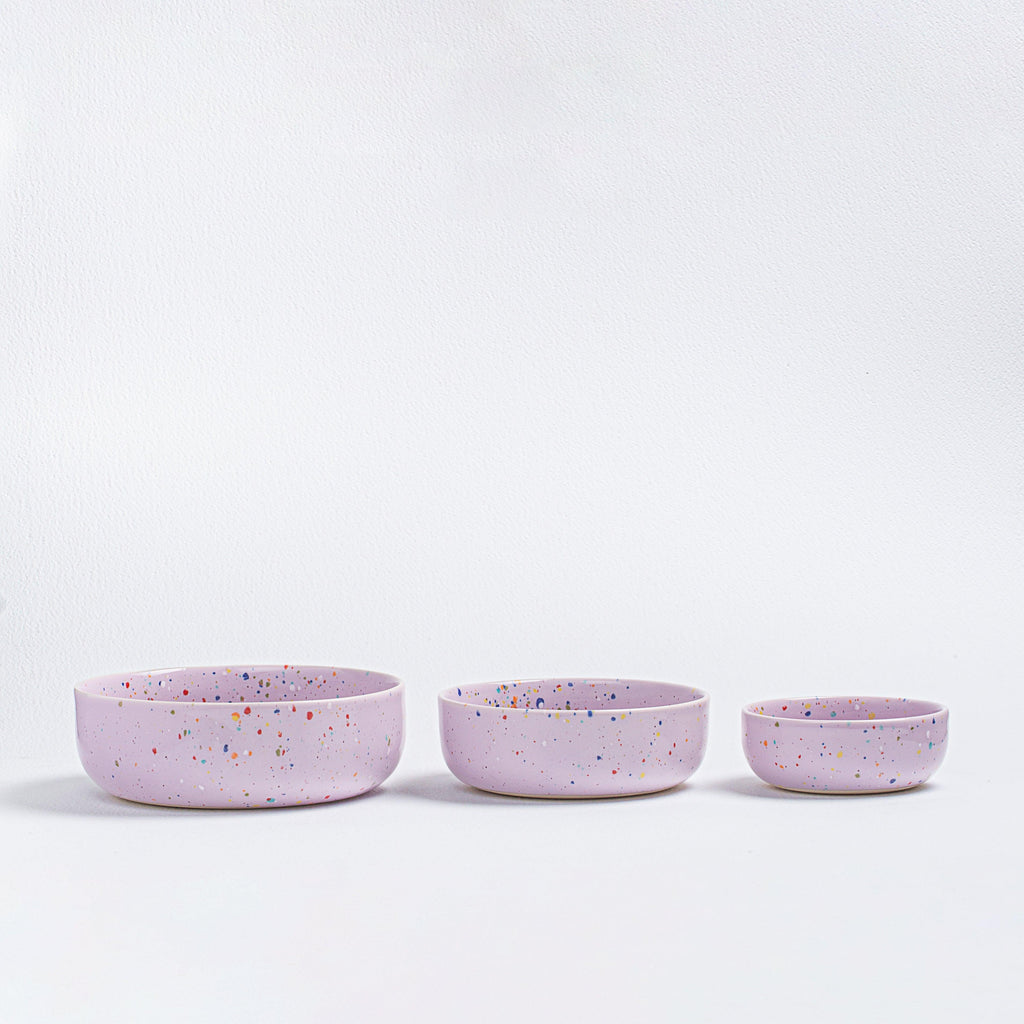 New Party Bowl Trilogy Set 3 pieces Lilac