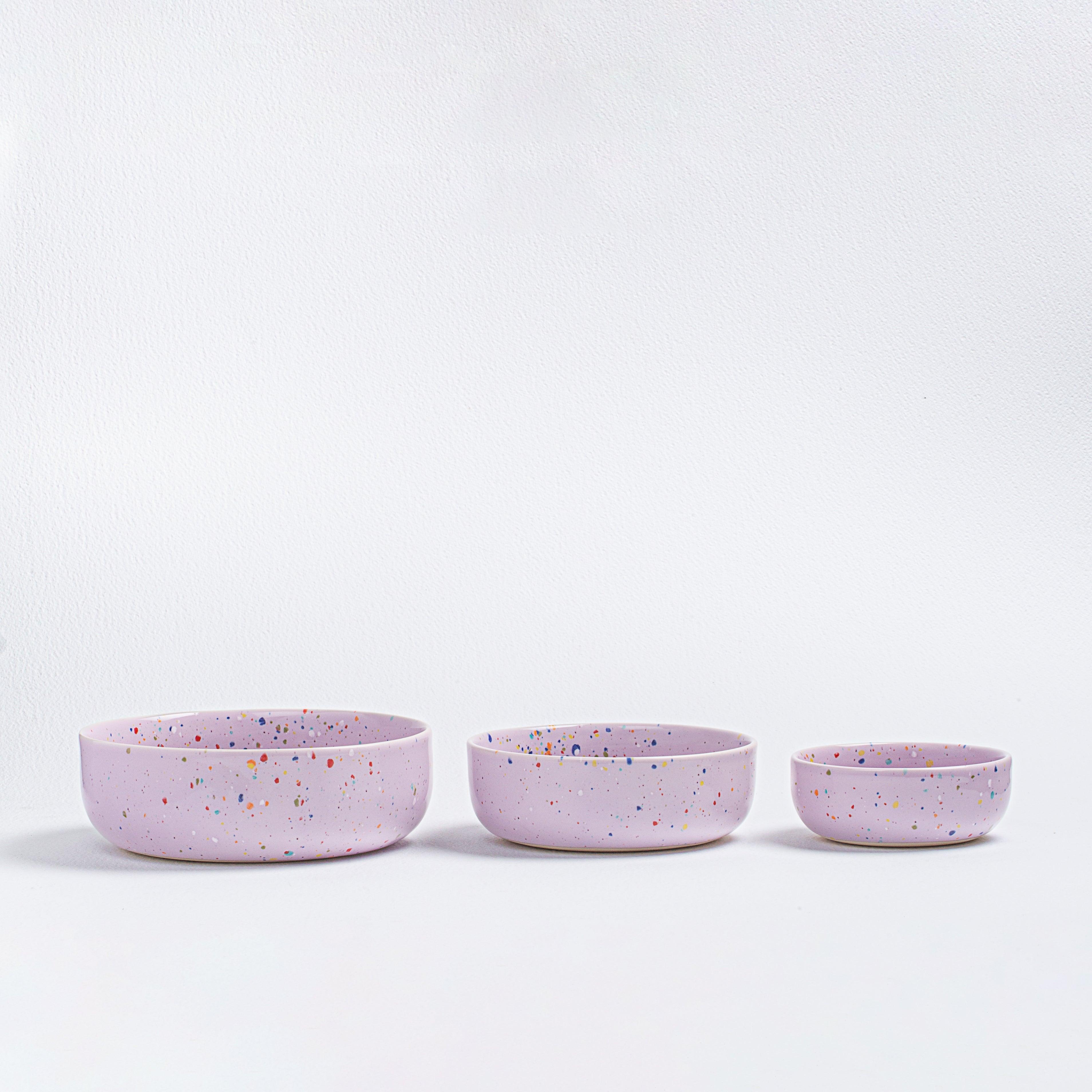 New Party Bowl Trilogy Set 3 pieces Lilac
