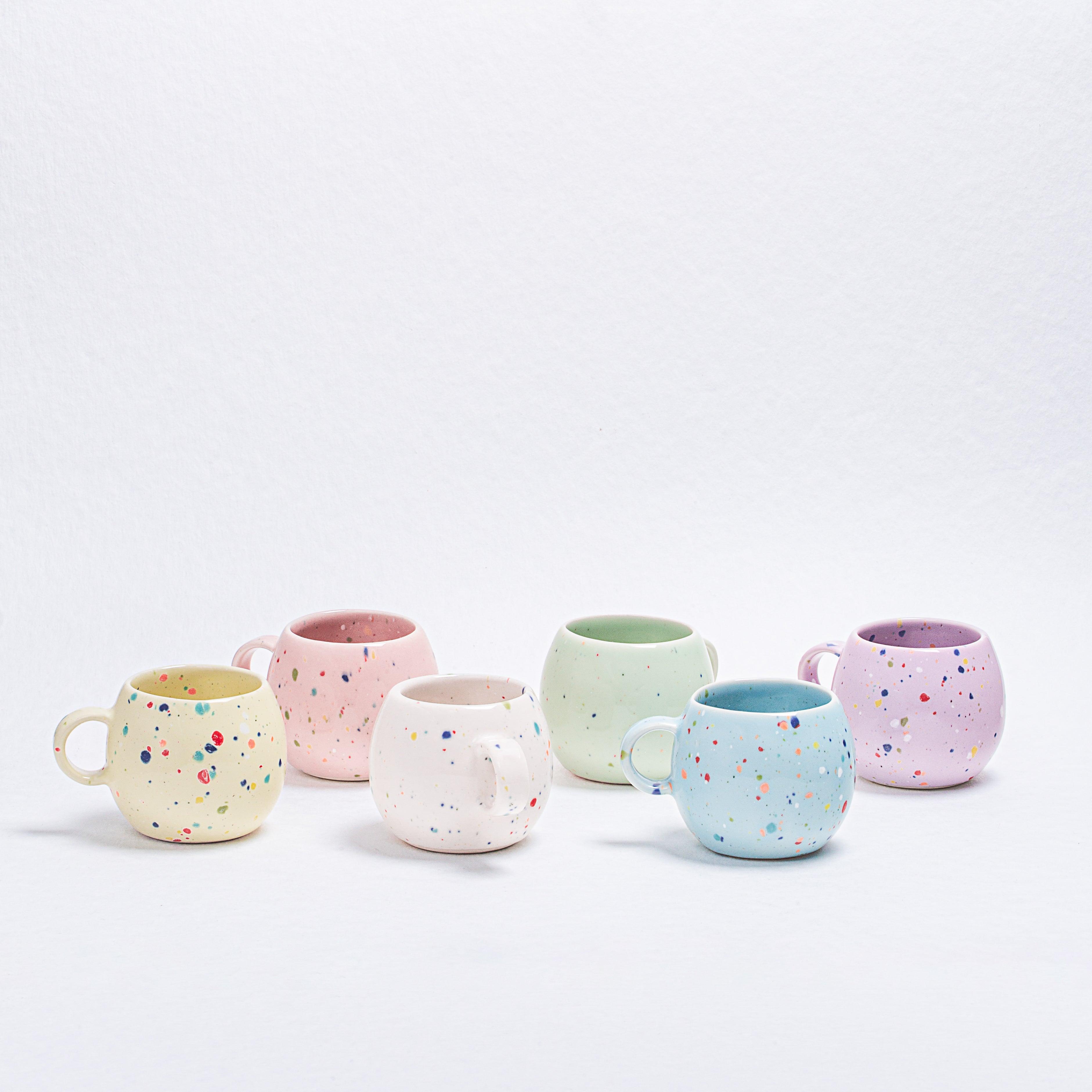 New Party Ball Mug 90ml Yellow - Egg Back Home
