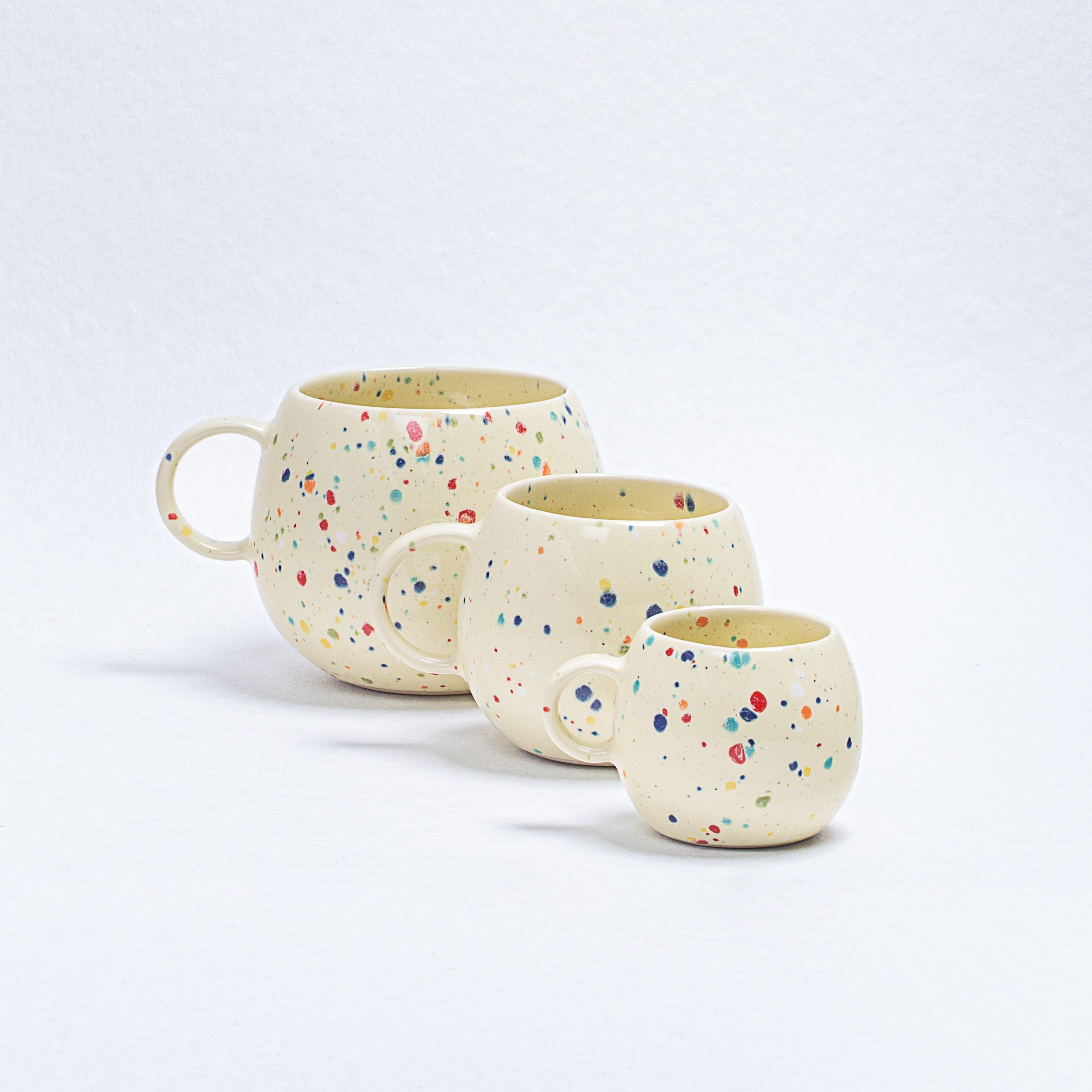 New Party Ball Mug 250ml Yellow - Egg Back Home