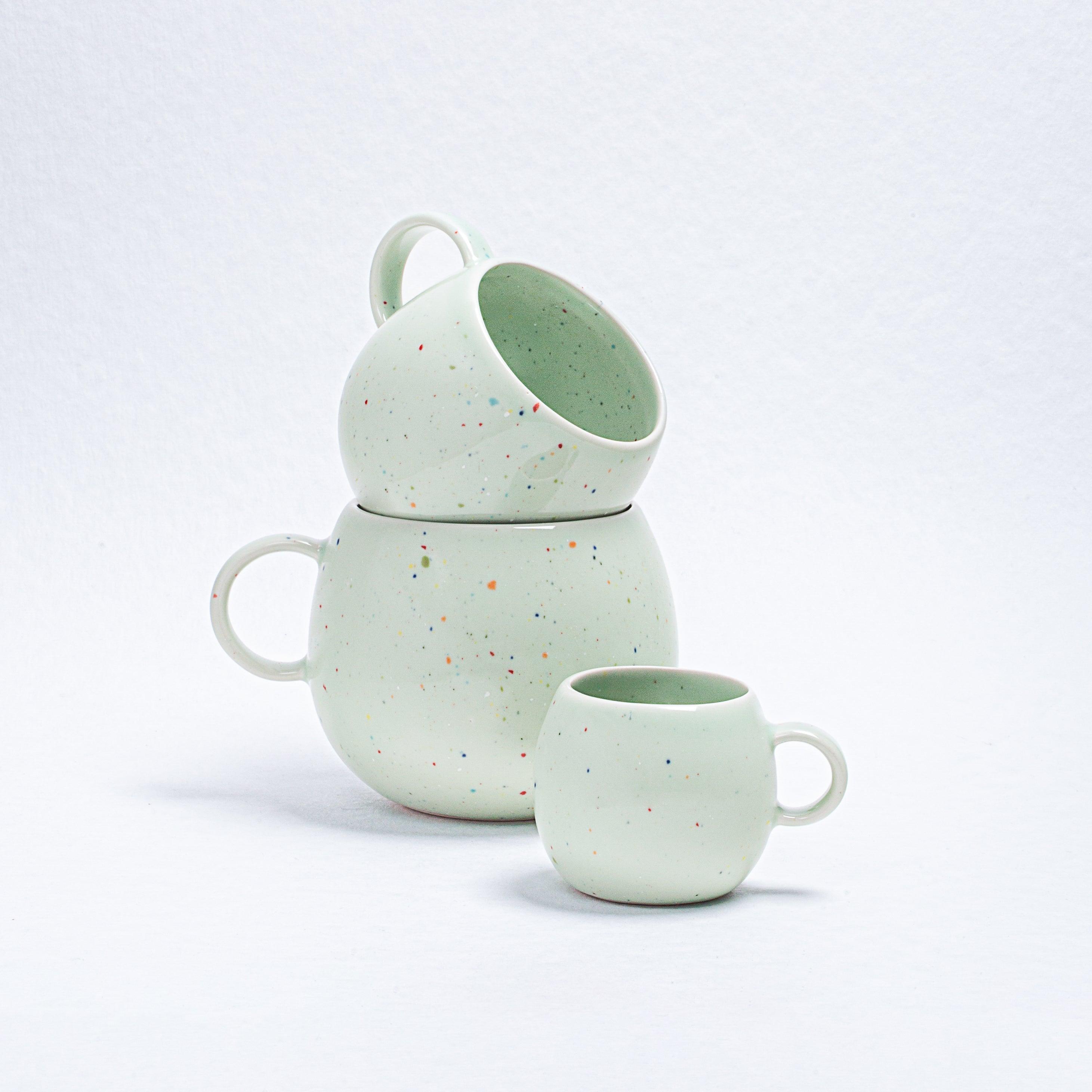 New Party Ball Mug 90ml Green - Egg Back Home