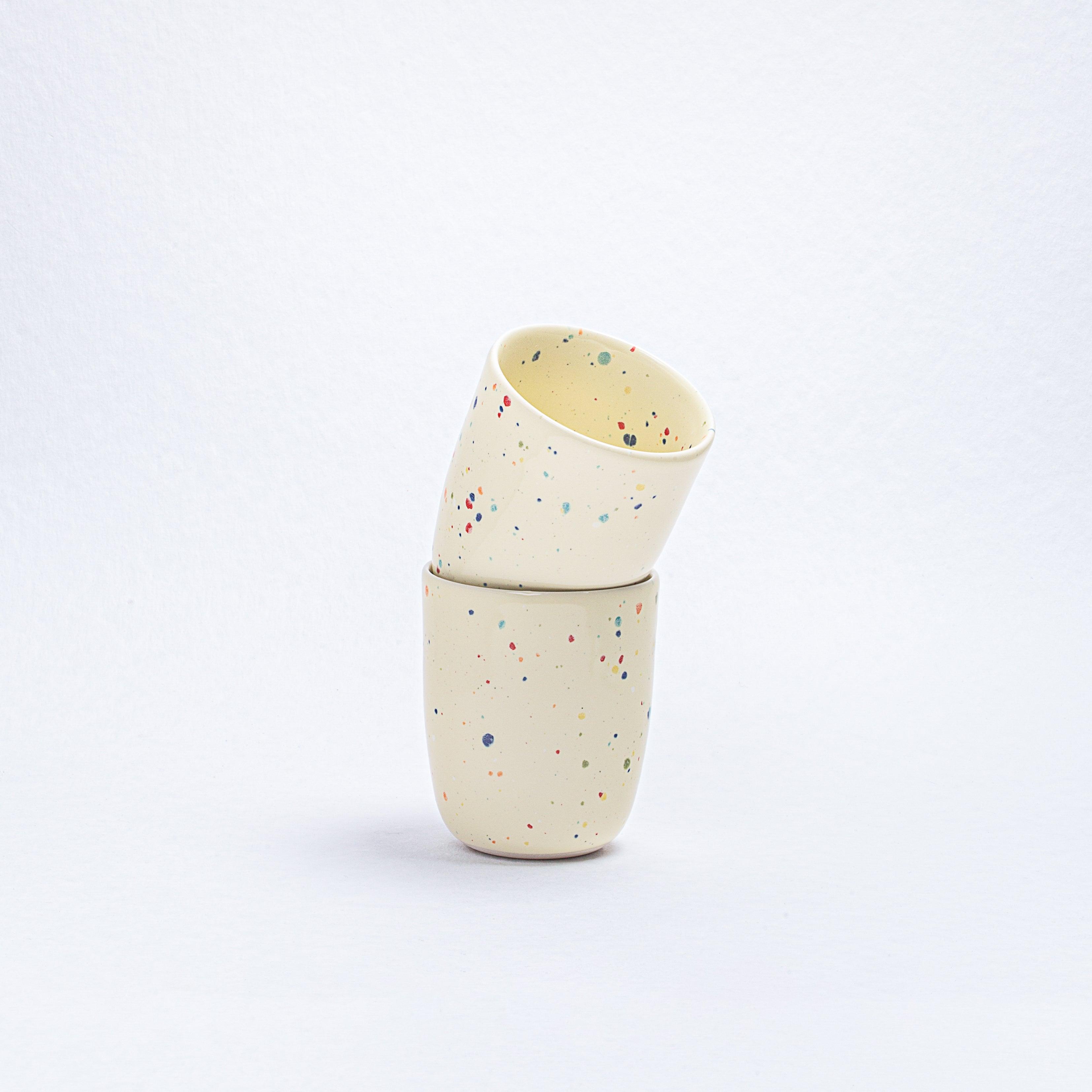 New Party Medium Cup 220ml Yellow - Egg Back Home