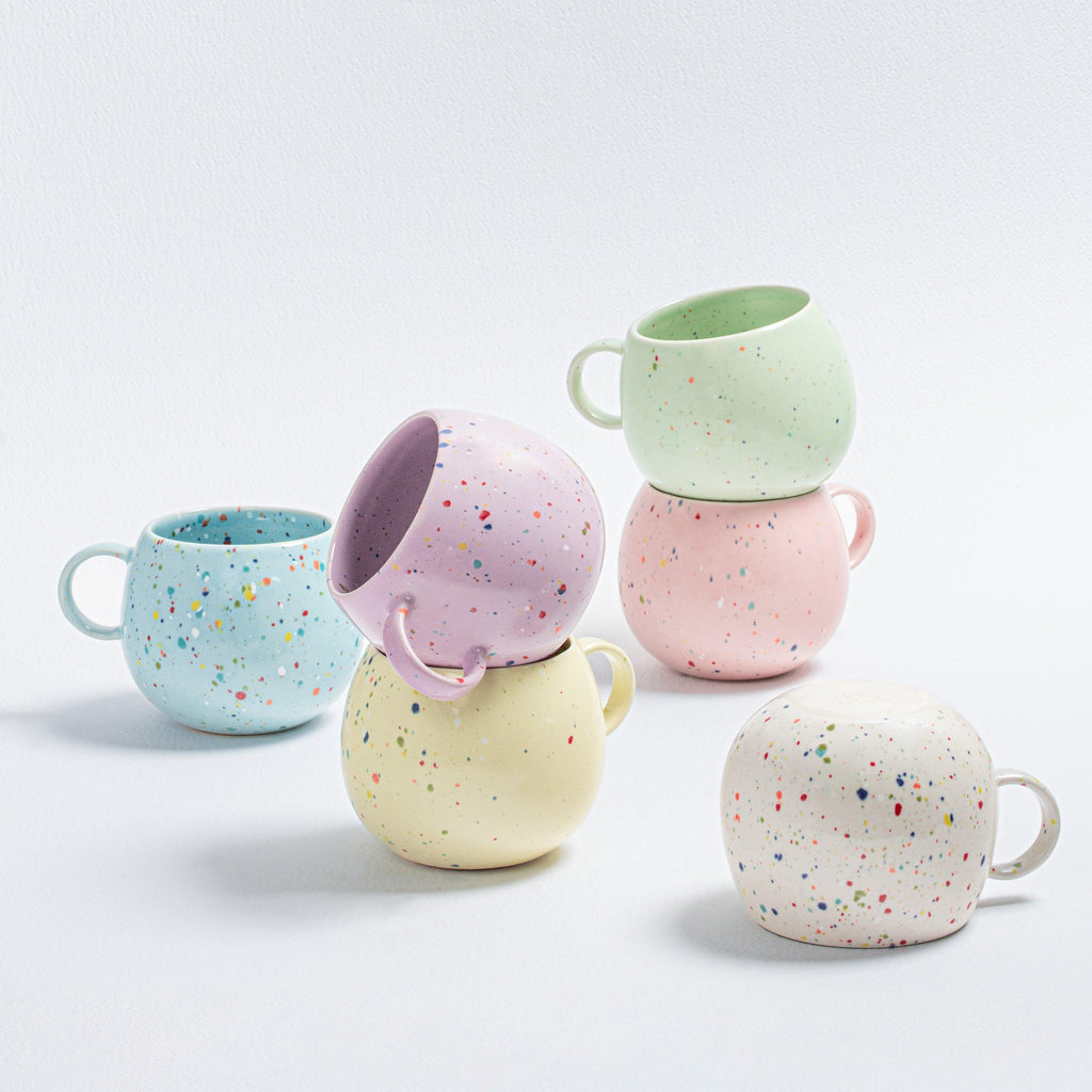 New Party Ball Mug 500ml Yellow - Egg Back Home