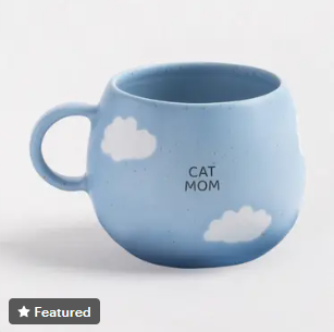 Cloud Mug 500ml Cat Mom