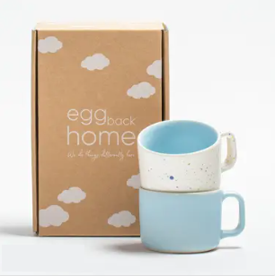Breeze Party In/Out Stoneware Duo Set Mug 450ml Blue