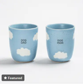 Cloud Medium Cup 220ml Dog Mom & Dad 2 Pieces Set